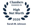 Johnson, Sarah M. - Chambers 2026 HNW Badge