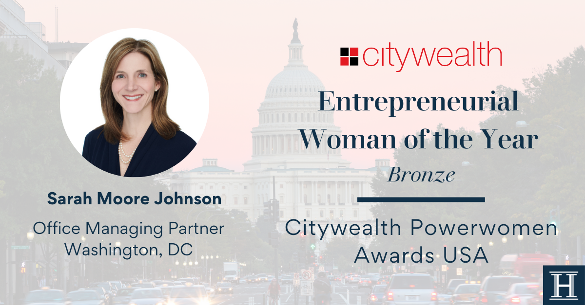 Sarah Moore Johnson - Citywealth Entrepreneurial Woman of the year - Bronze