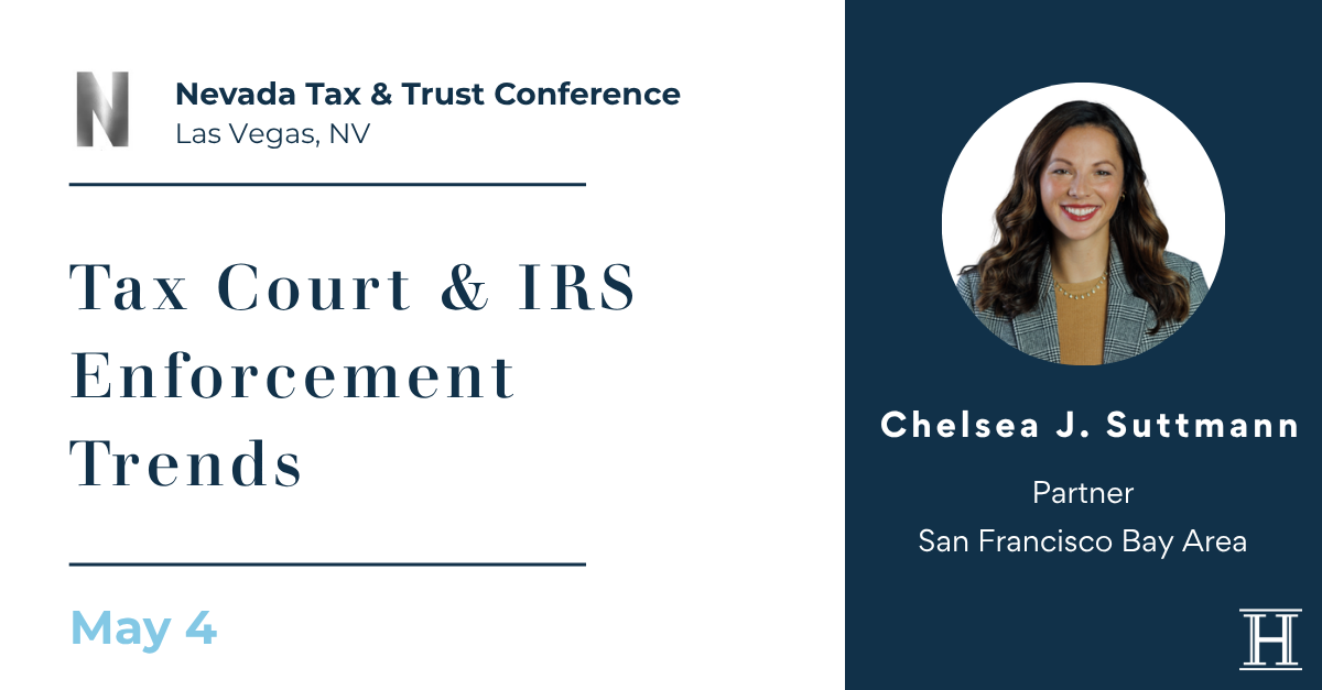 Chelsea Suttmann to Present at Annual Nevada Tax & Trust Conference