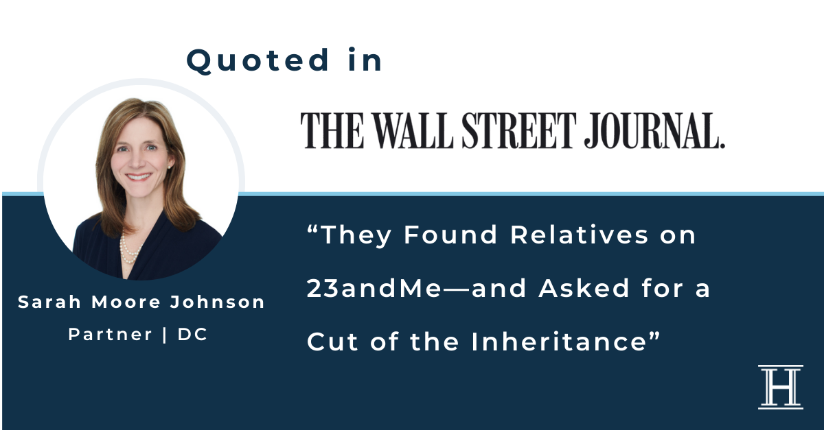  Sarah Moore Johnson Quoted in Wall Street Journal Article